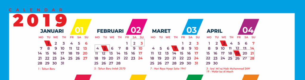 kalender 2019 indonesia
