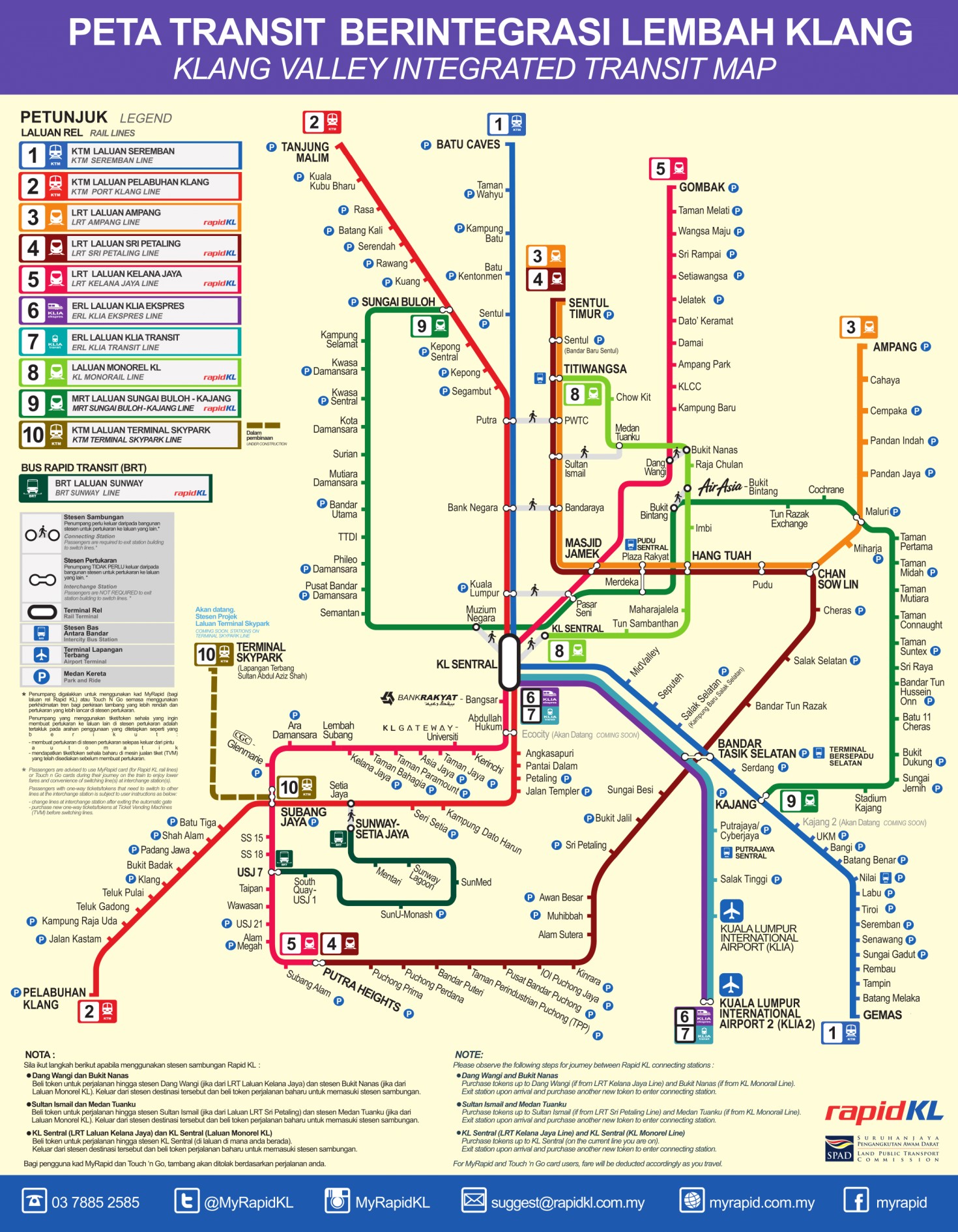 Kuala Lumpur Transit Map 